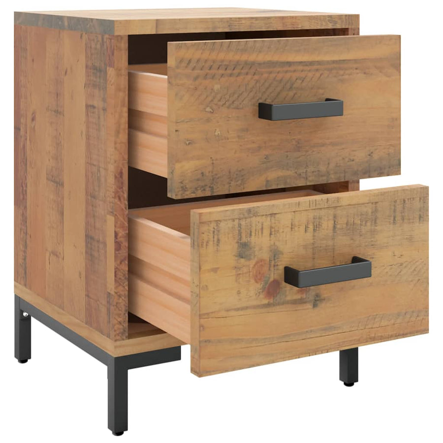 Nachtkastjes Massief Grenenhout 2 36 x 30 x 45 cm Bruin