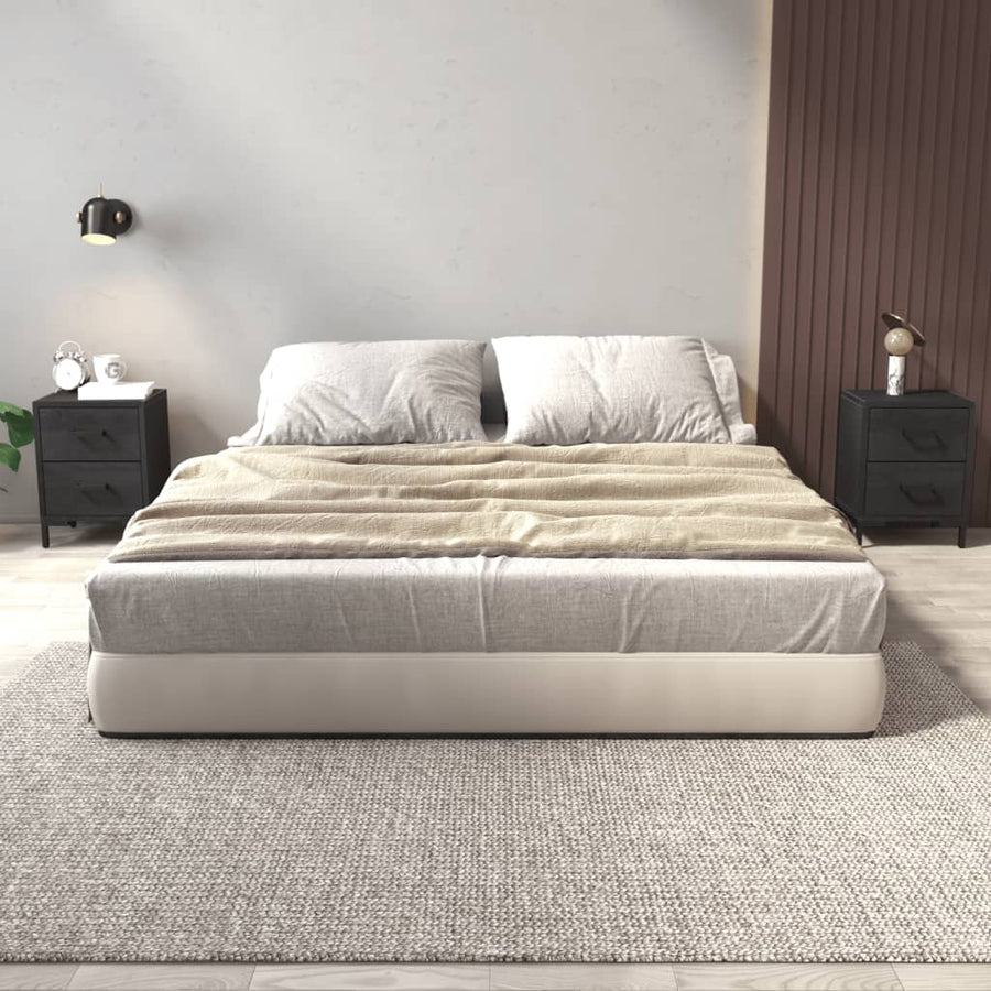 Nachtkastjes Massief Grenenhout 2 36 x 30 x 45 cm Zwart
