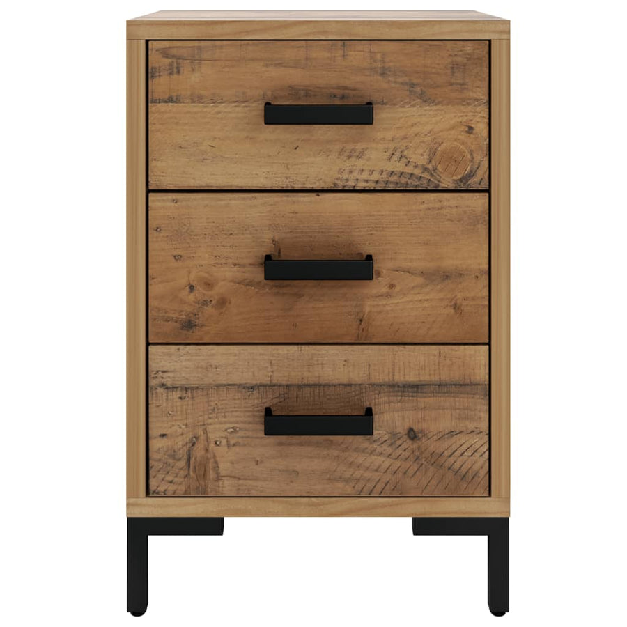 Nachtkastjes Massief Grenenhout 2 40 x 30 x 55 cm Bruin