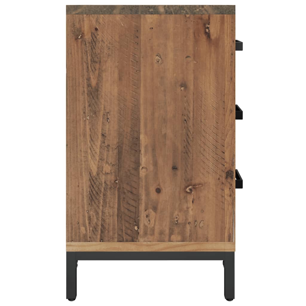 Nachtkastjes Massief Grenenhout 2 40 x 30 x 55 cm Bruin