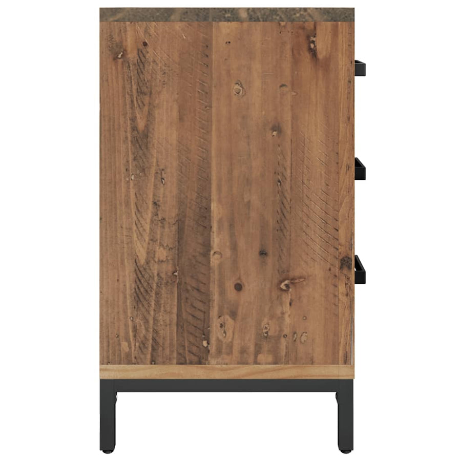 Nachtkastjes Massief Grenenhout 2 40 x 30 x 55 cm Bruin