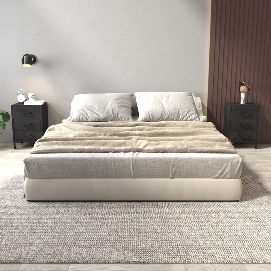 Nachtkastjes 2 St 40X30X55 Cm Massief Grenenhout Zwart