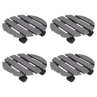 Plant Trolleys Set of 4 Ø30x7.5 cm HKC Grey
