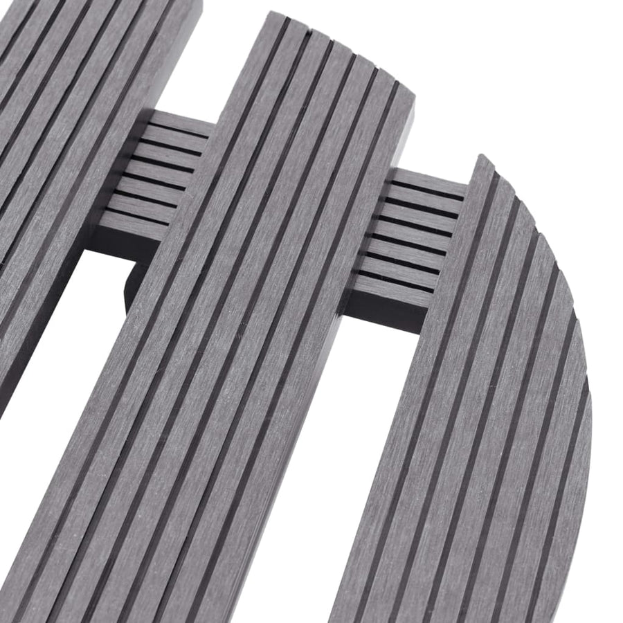 Plantentrolleys Ø30X7,5 Cm Hkc 4 Grijs Rond