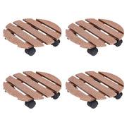 Plantentrolley Ø30 cm HKC bruin 4 stuks