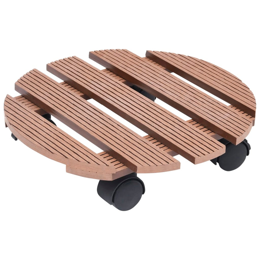 Plantentrolleys Ø30X7,5 Cm Hkc 4 Bruin Rond