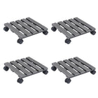 Plant trolleys 4 pcs 30x30x7.5 cm HKC grey