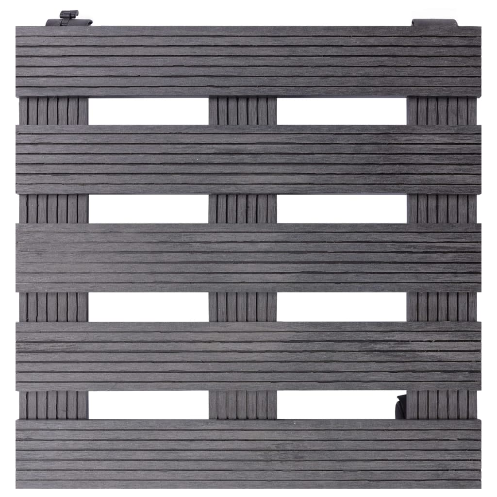 Plantentrolleys 4 St 30X30X7,5 Cm Hkc Grijs