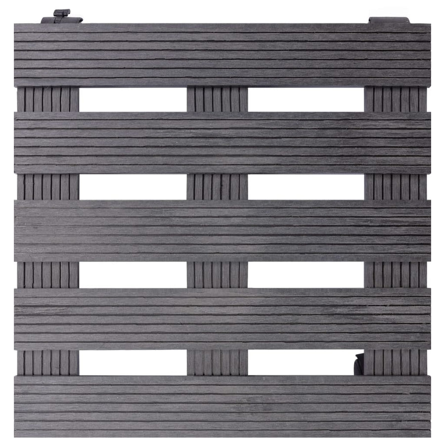 Plantentrolleys 4 St 30X30X7,5 Cm Hkc Grijs