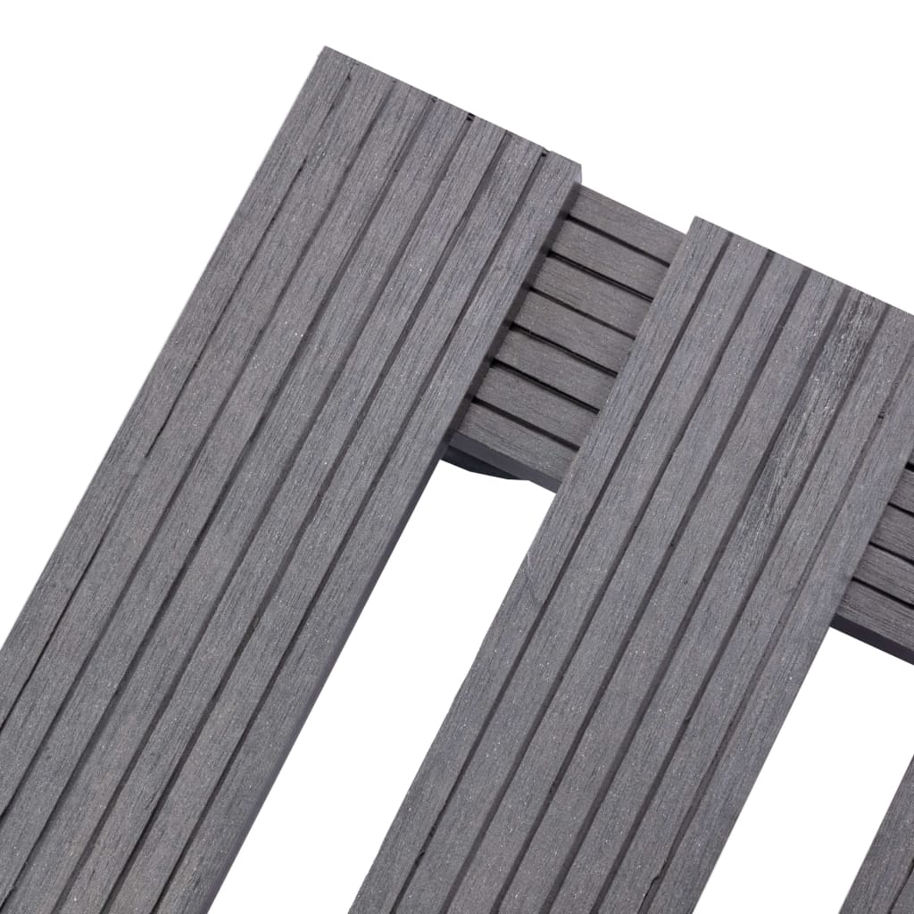 Plantentrolleys 4 St 30X30X7,5 Cm Hkc Grijs