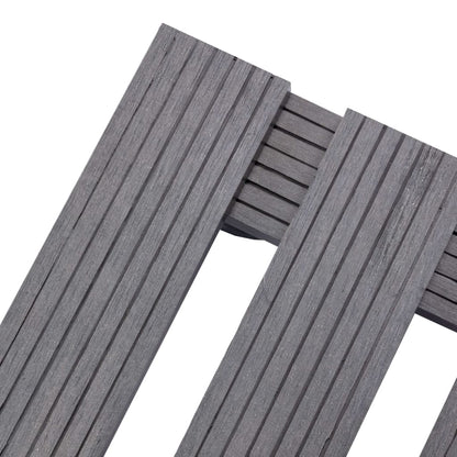 Plantentrolleys 4 St 30X30X7,5 Cm Hkc Grijs