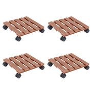 Plantentrolley 30x30x7,5 cm HKC bruin set van 4