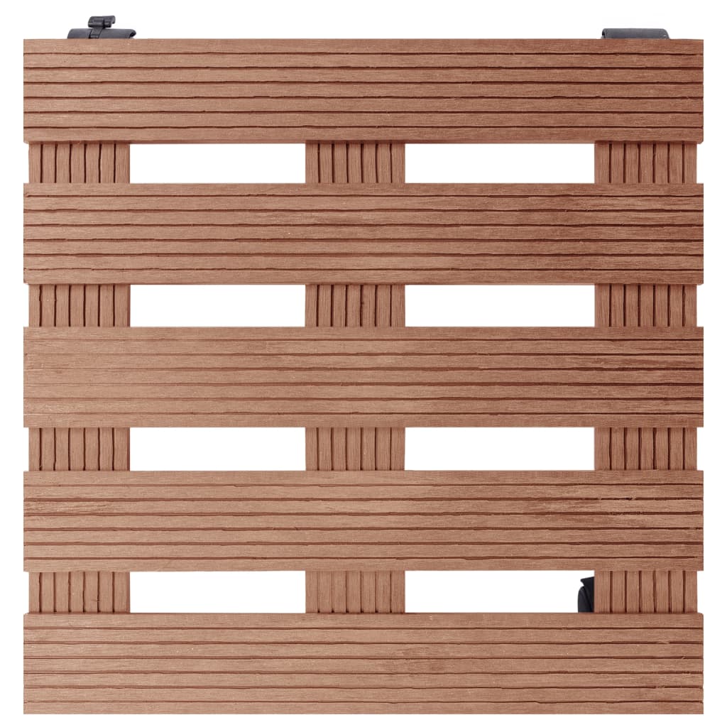 Plantentrolleys 30X30X7,5 Cm Hkc 4 Bruin Vierkant