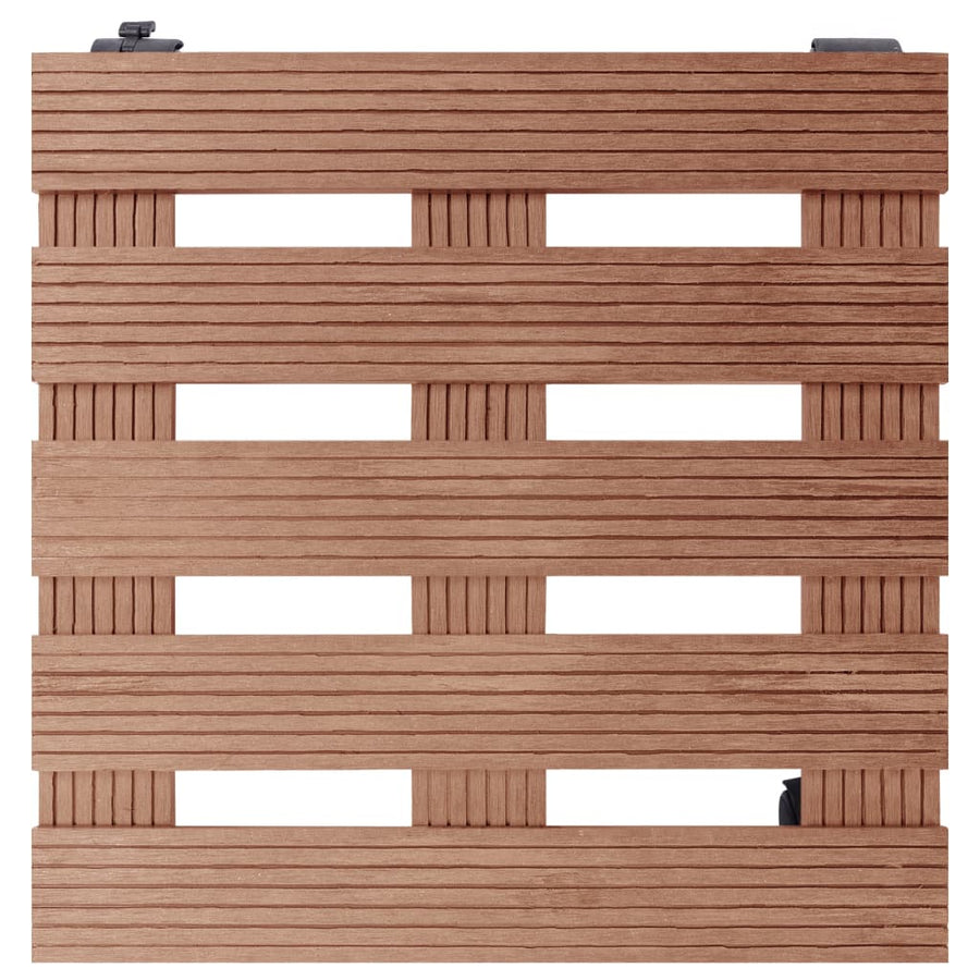 Plantentrolleys 30X30X7,5 Cm Hkc 4 Bruin Vierkant