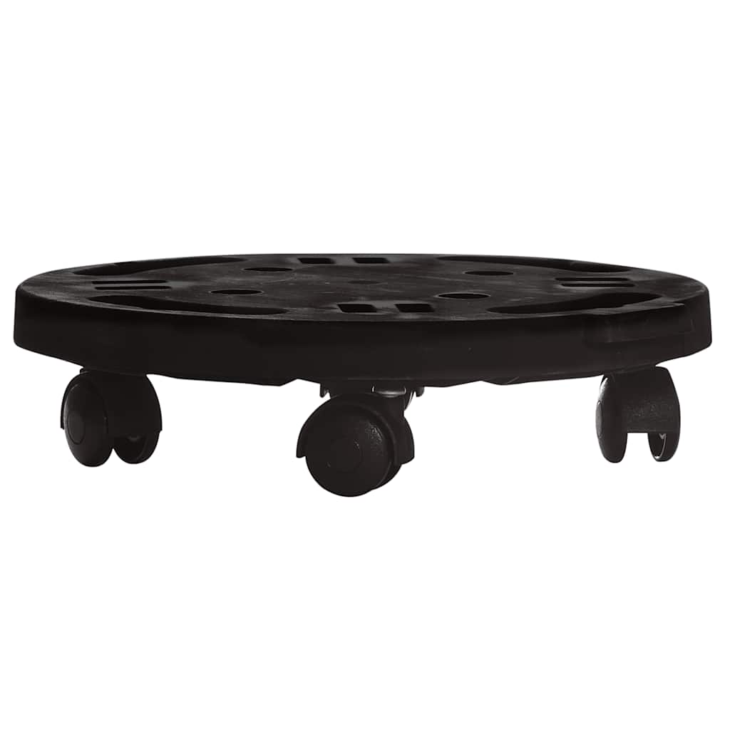 Plantentrolleys Met Wielen 170 Kg Diameter 30 Cm Zwart 2
