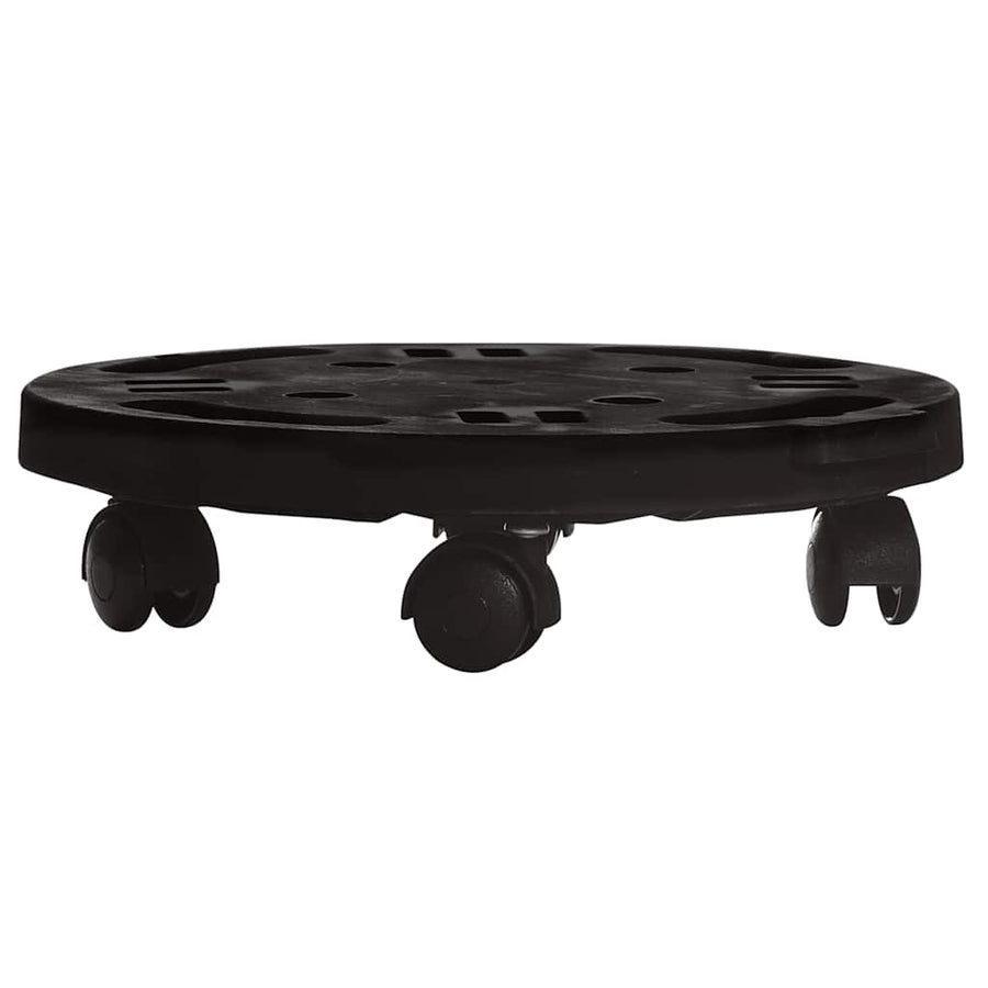 Plantentrolleys Met Wielen 170 Kg Diameter 30 Cm Zwart 2