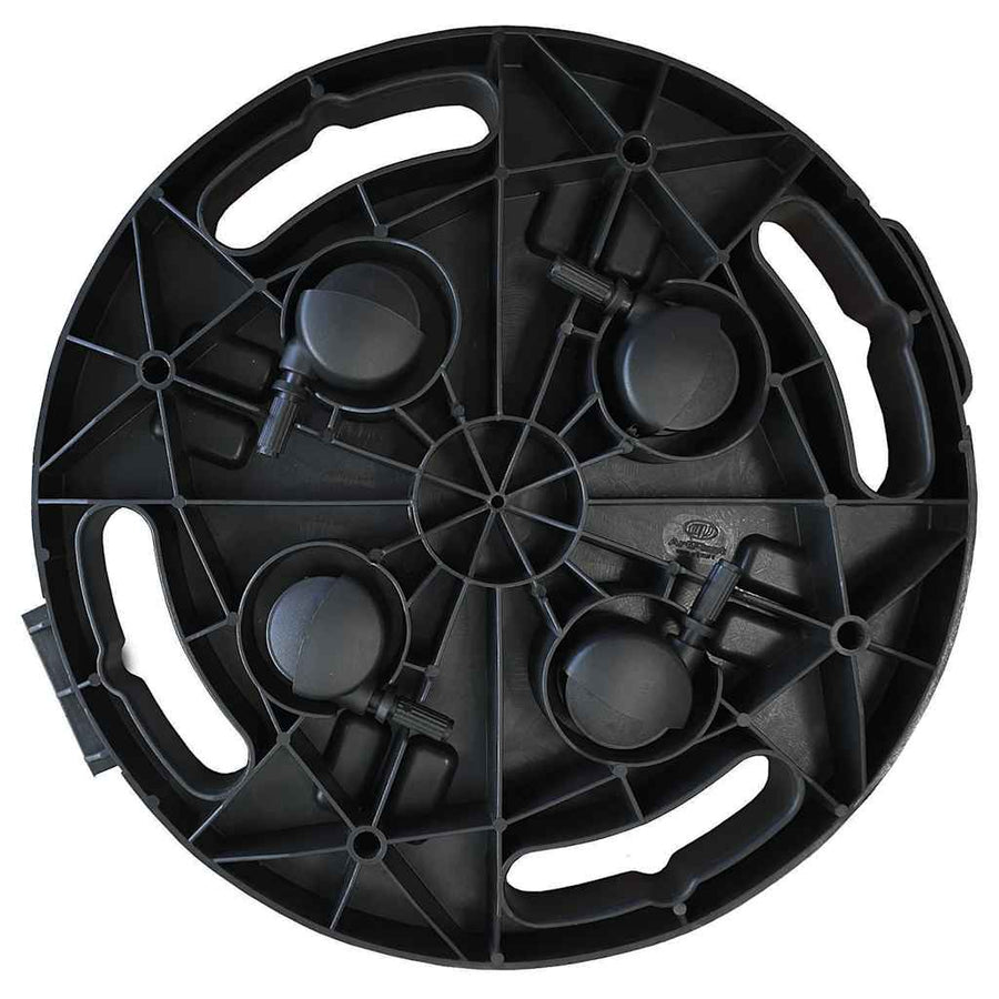 Plantentrolleys Met Wielen 170 Kg Diameter 30 Cm Zwart 3