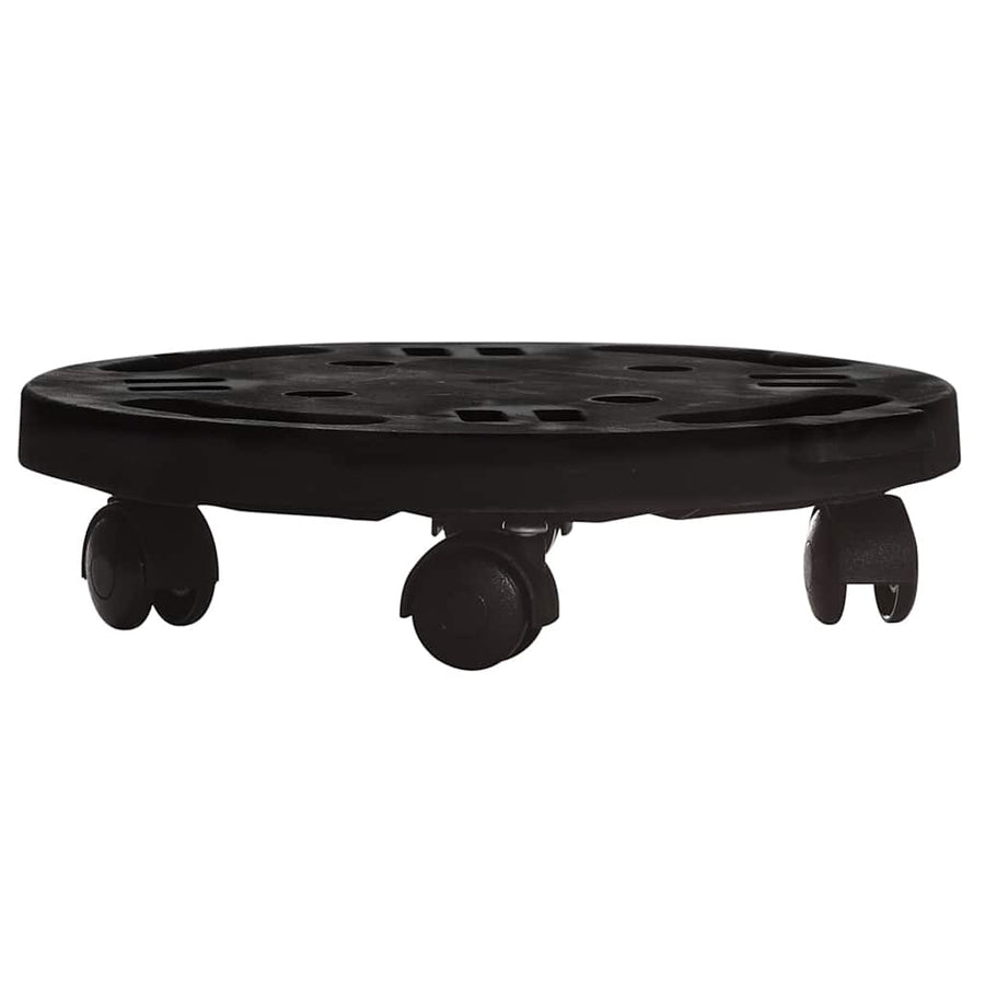 Plantentrolleys Met Wielen 170 Kg Diameter 30 Cm Zwart 5