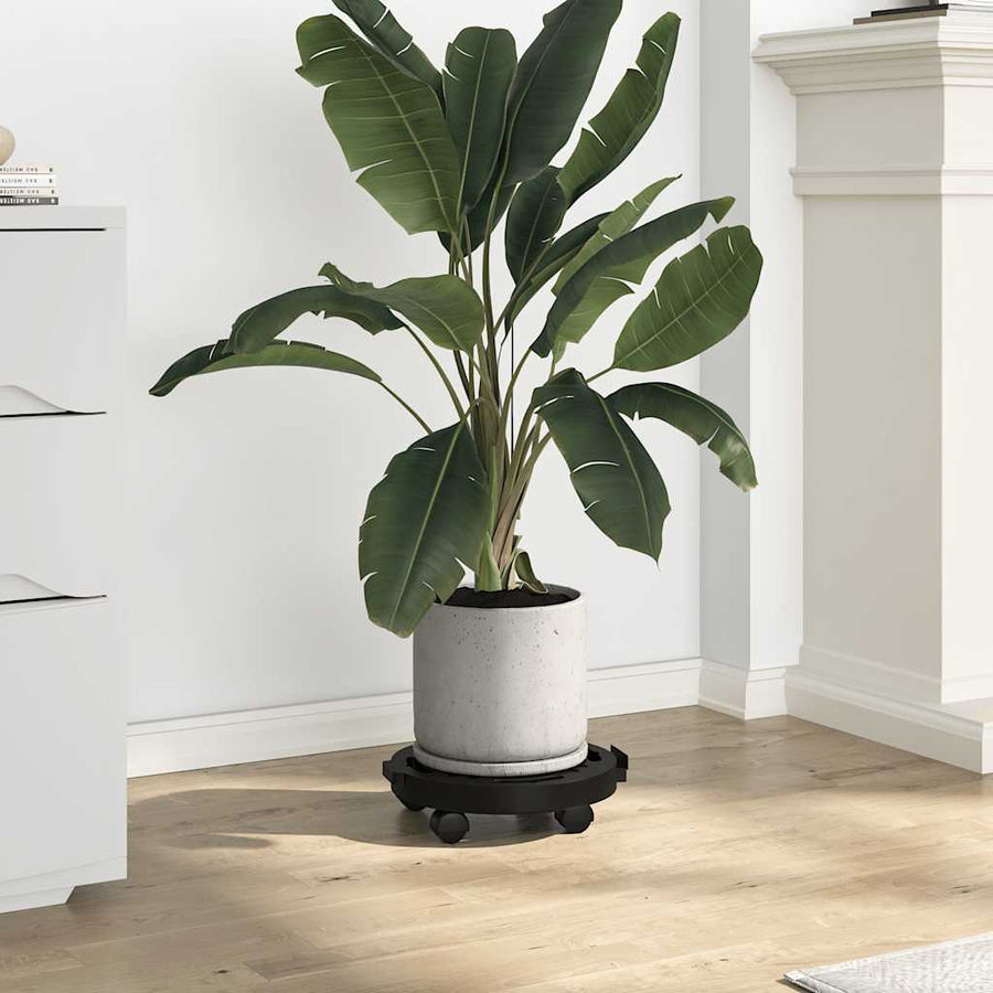 Plantentrolleys Met Wielen 170 Kg Diameter 30 Cm Zwart 5