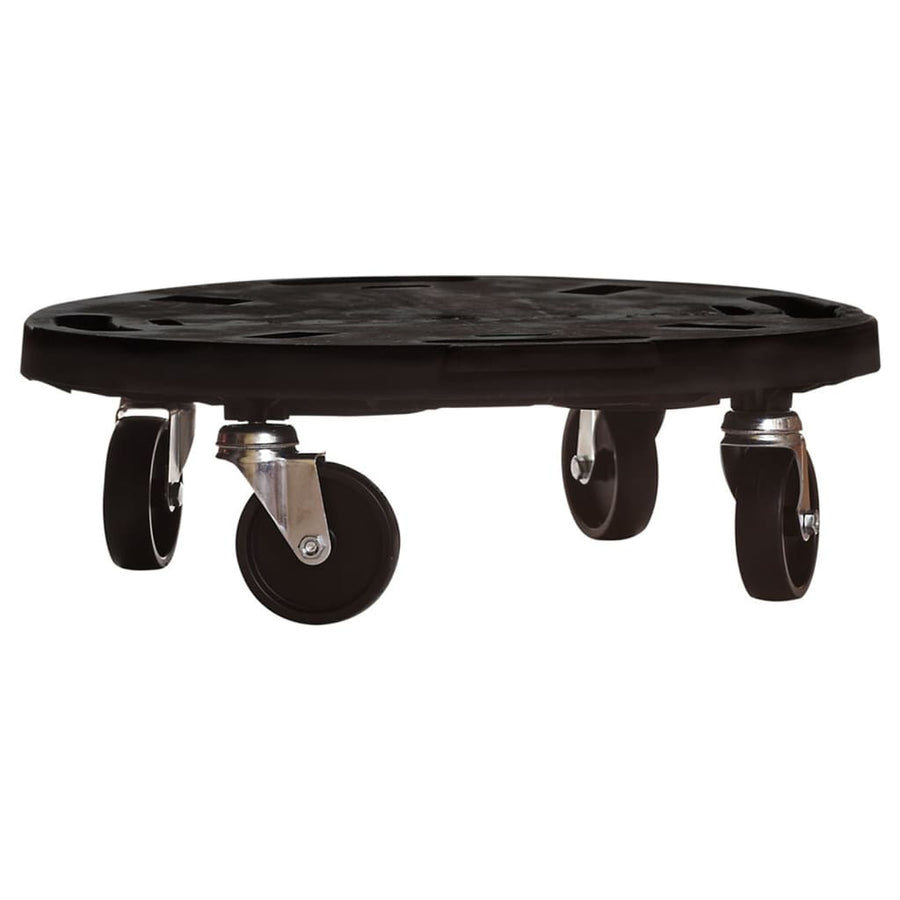 Plantentrolleys Met Wielen 5 St 275 Kg Diameter 40 Cm Zwart 5