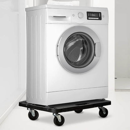 Transporttrolleys 2 st 58x38x12 cm polypropeen zwart