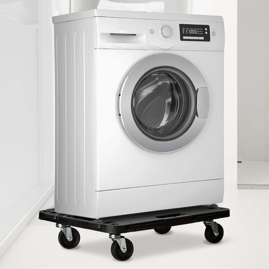 Transporttrolleys 5 st 58x38x12 cm polypropeen zwart