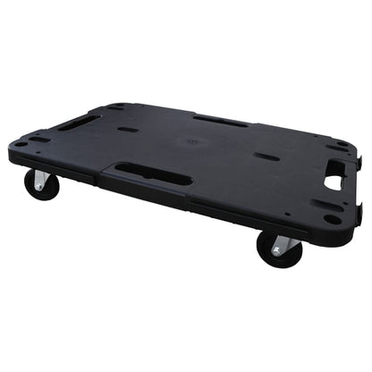 Transporttrolleys 5 st 58x38x12 cm polypropeen zwart