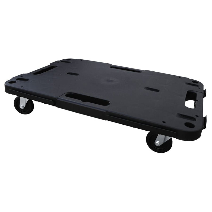 Transporttrolleys 5 st 58x38x12 cm polypropeen zwart