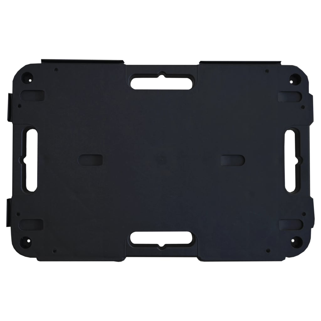 Transporttrolleys 5 st 58x38x12 cm polypropeen zwart