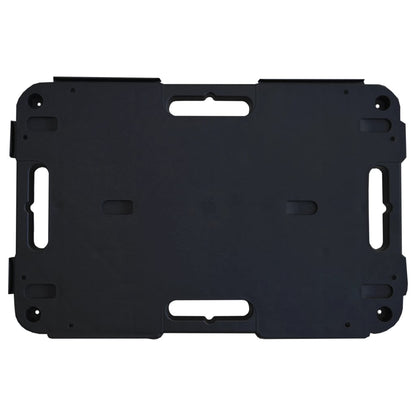 Transporttrolleys 5 st 58x38x12 cm polypropeen zwart