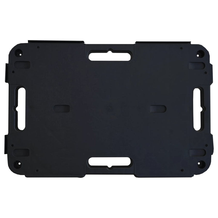 Transporttrolleys 5 st 58x38x12 cm polypropeen zwart