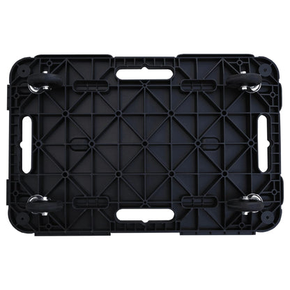 Transporttrolleys 5 st 58x38x12 cm polypropeen zwart