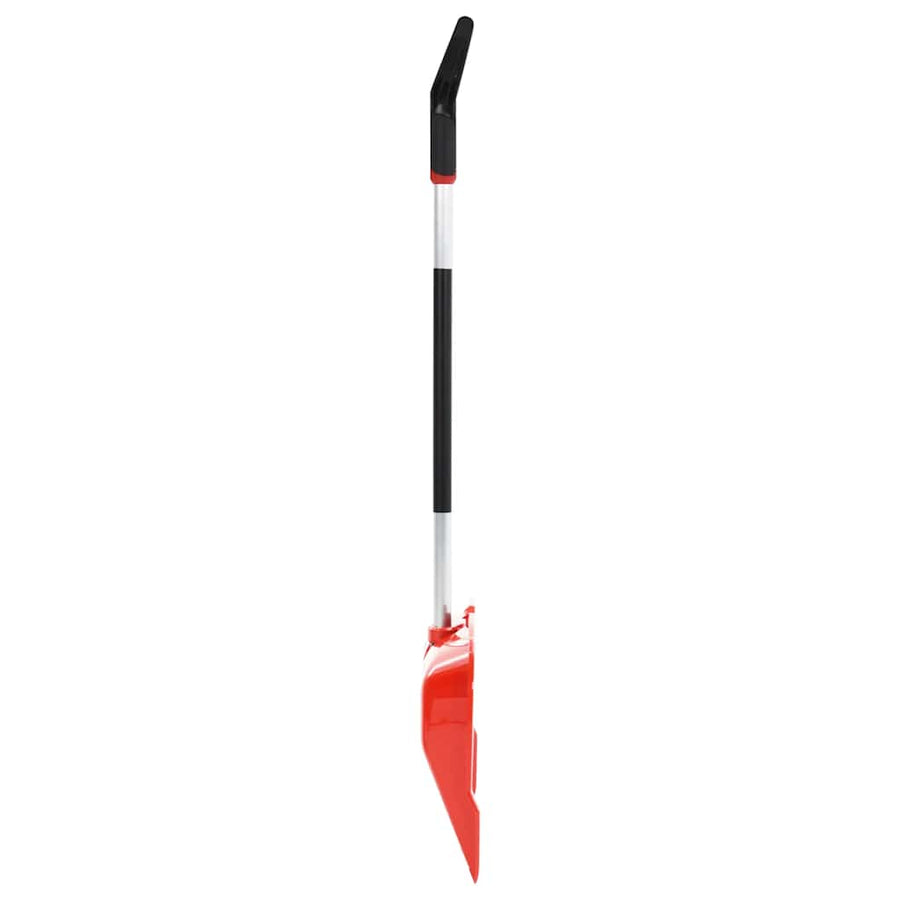 Sneeuwschep 136 cm aluminium rood