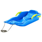 Slee met remmen 87x40x18 cm blauw polypropeen