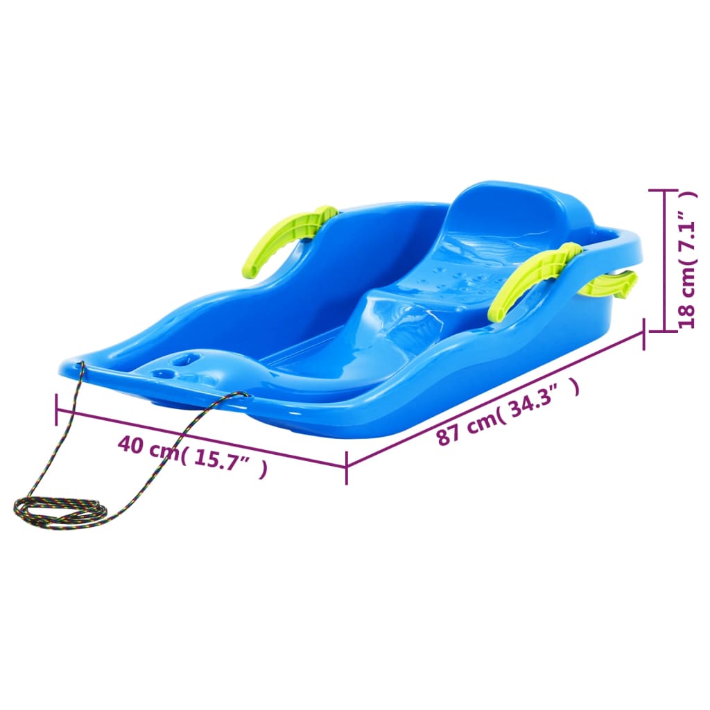 Slee Met Remmen 87X40X18 Cm Polypropeen