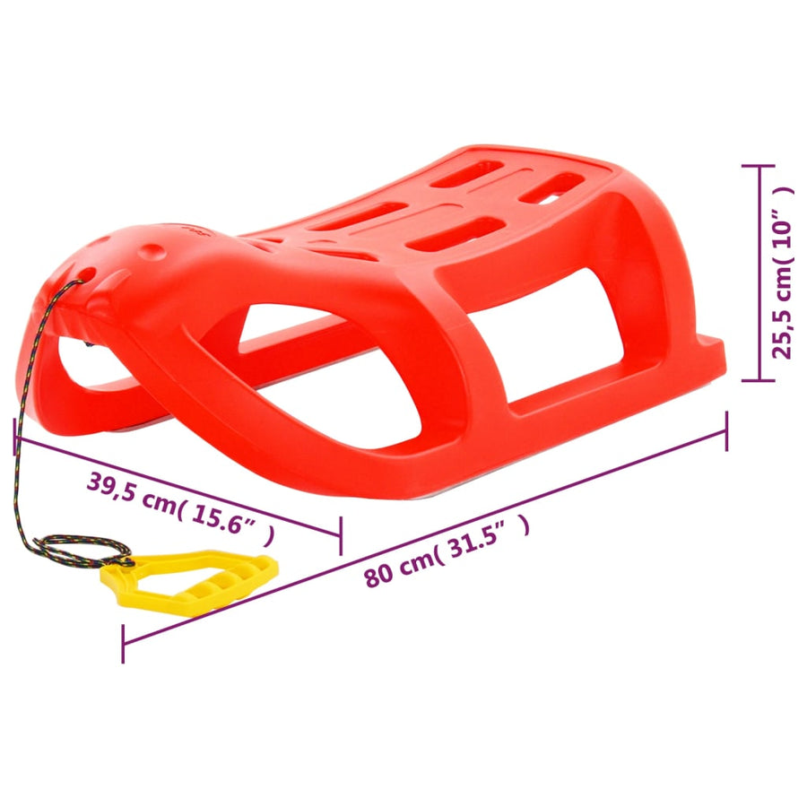 Slee 80X39,5X25,5 Cm Polypropeen Rood