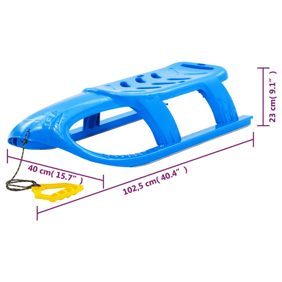 Kinder 102,5X40X23 Cm Polypropeen Blauw Slee
