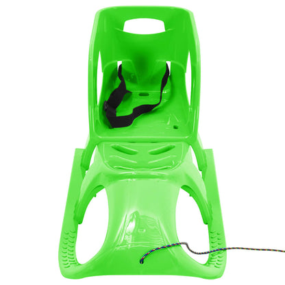 Slee met zitje 102,5x40x23 cm polypropeen groen