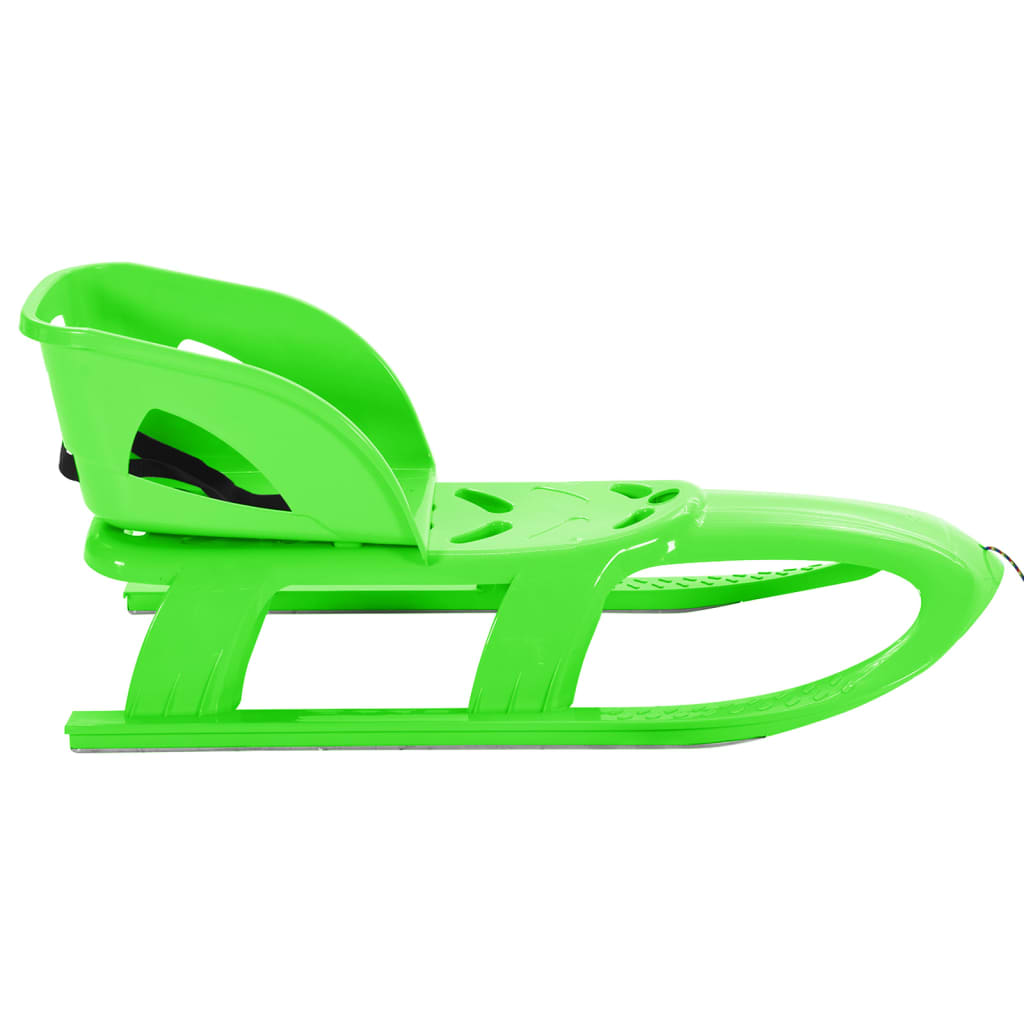 Slee met zitje 102,5x40x23 cm polypropeen groen