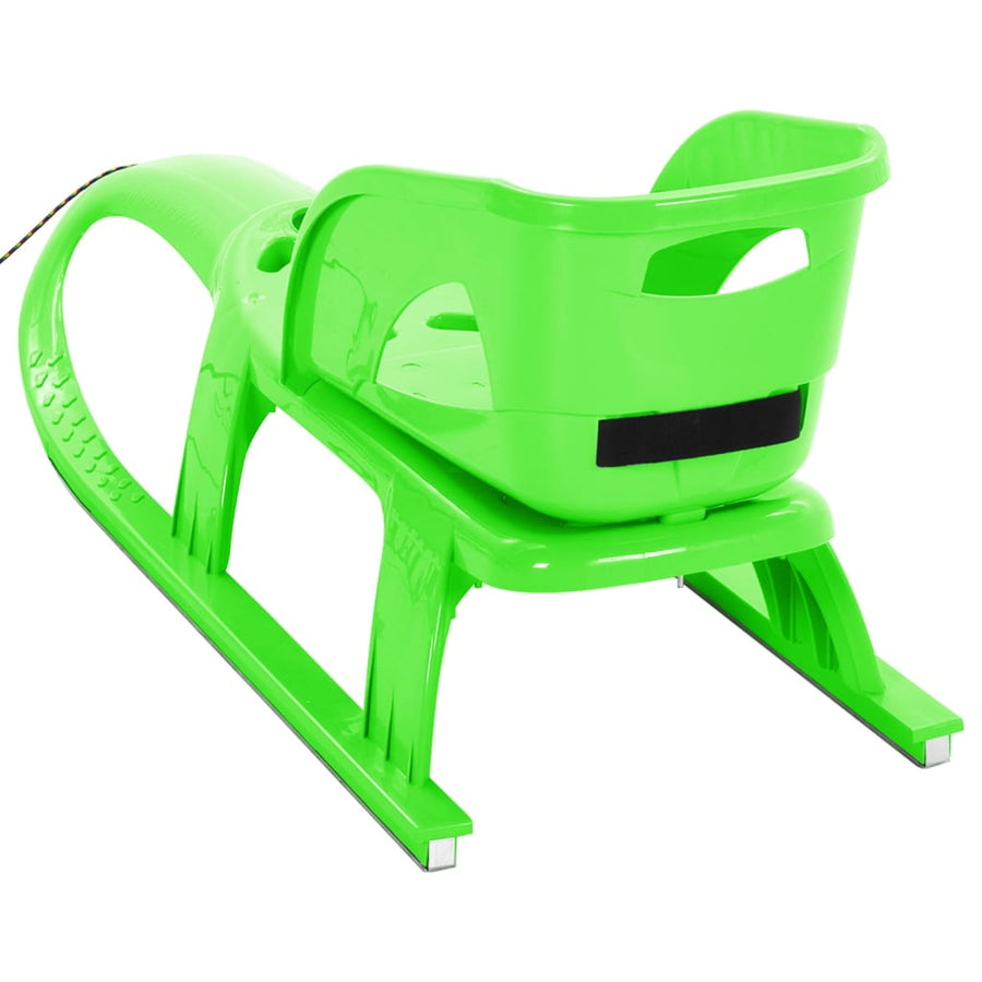 Slee met zitje 102,5x40x23 cm polypropeen groen