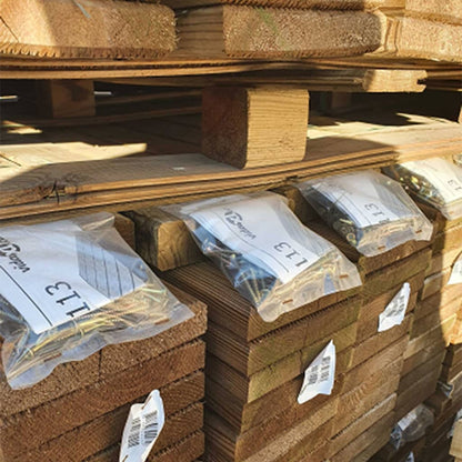 B-Stock Tuinbrug 170X74 Cm Geïmpregneerd Massief Grenenhout