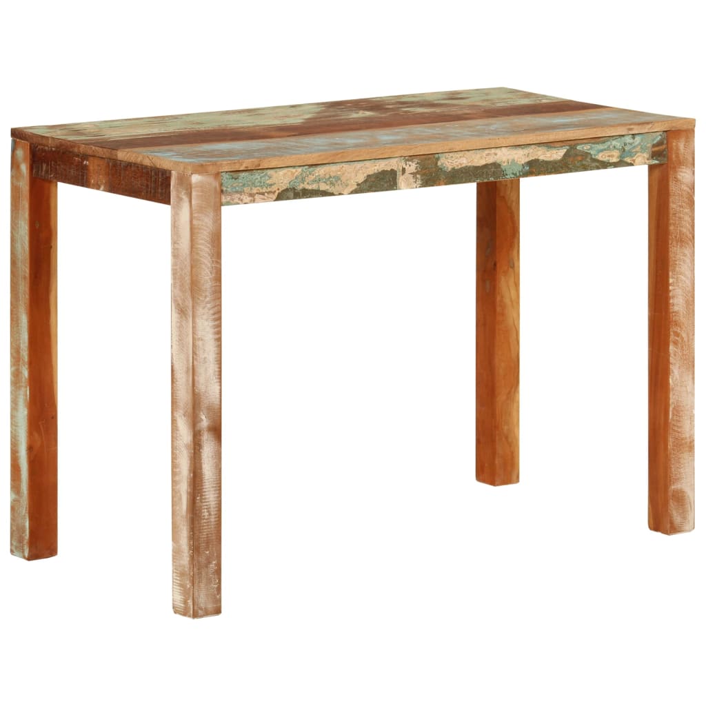 Eettafel 0x55x76 cm gerecycled massief mangohout 111 x 55 x 76 cm massief gerecycled hout
