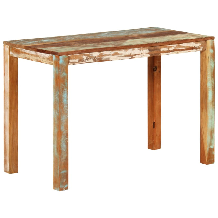 Eettafel 0x55x76 cm gerecycled massief mangohout 111 x 55 x 76 cm massief gerecycled hout