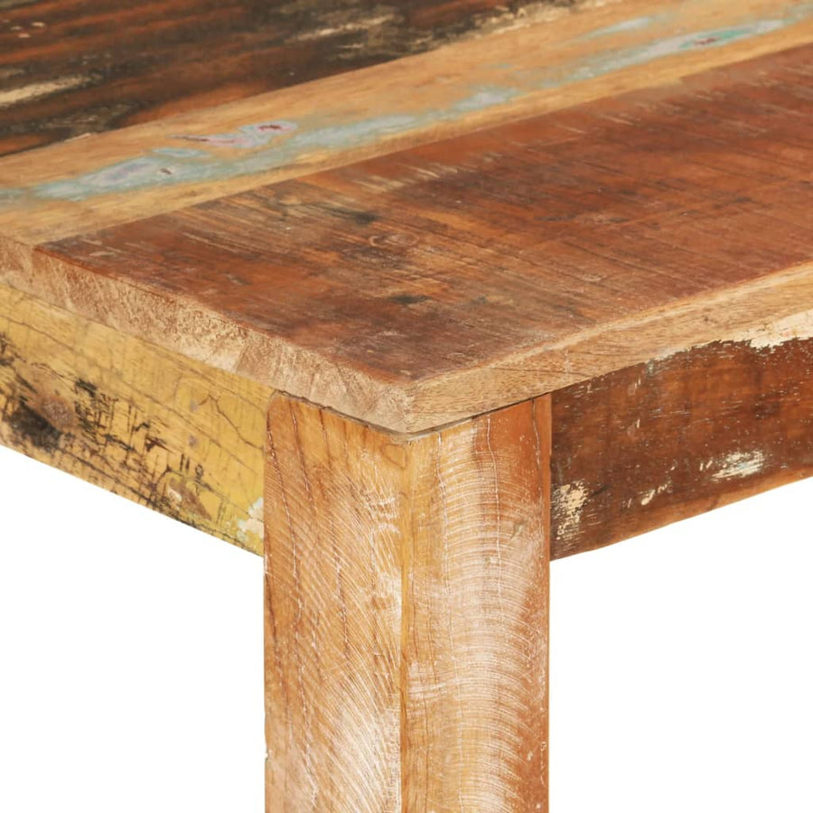Eettafel 0x55x76 cm gerecycled massief mangohout 111 x 55 x 76 cm massief gerecycled hout