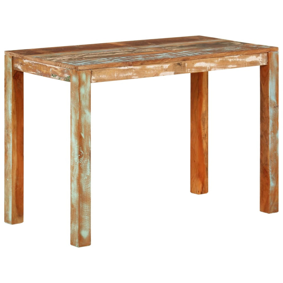 Eettafel 0x55x76 cm gerecycled massief mangohout 111 x 55 x 76 cm massief gerecycled hout