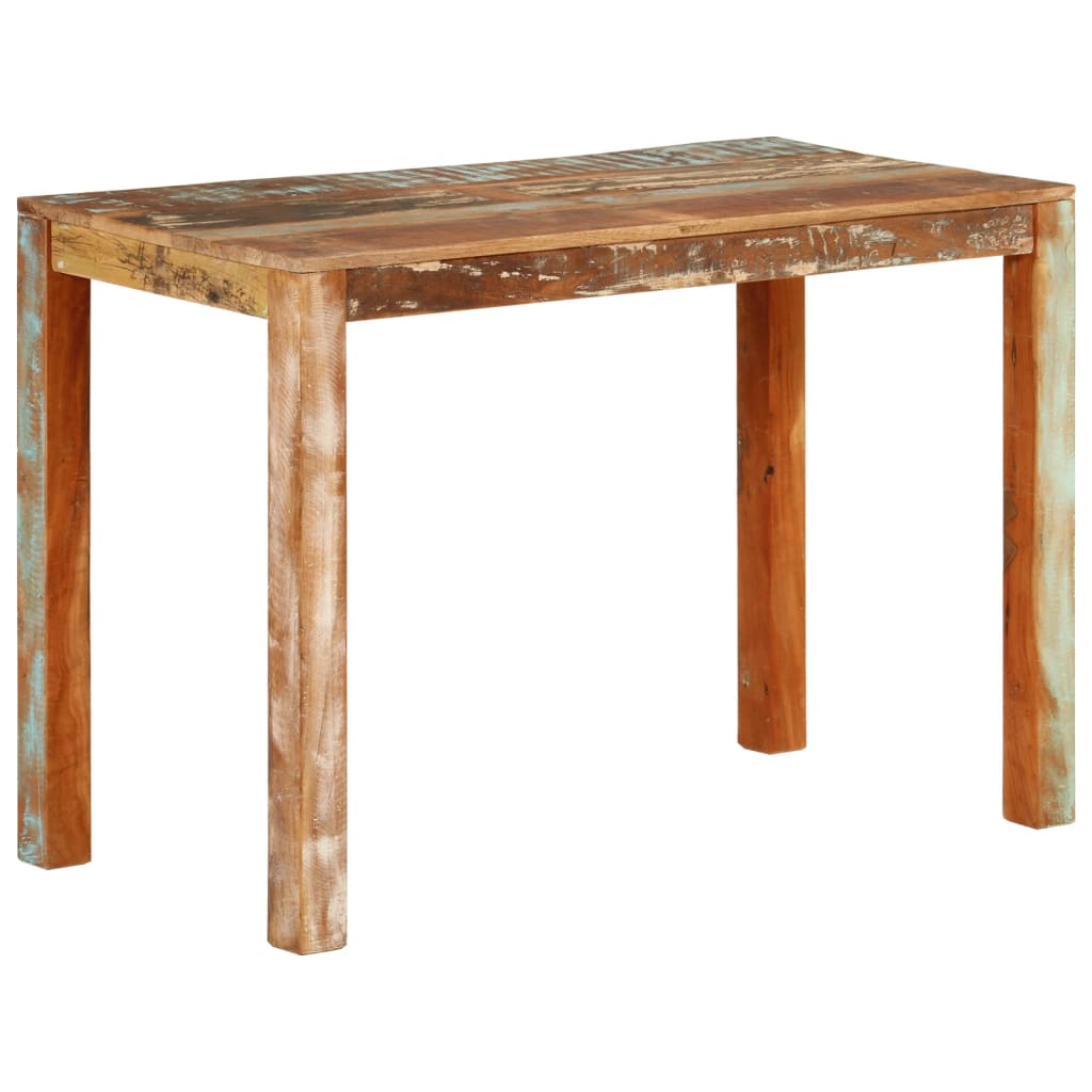 Eettafel 0x55x76 cm gerecycled massief mangohout 111 x 55 x 76 cm massief gerecycled hout