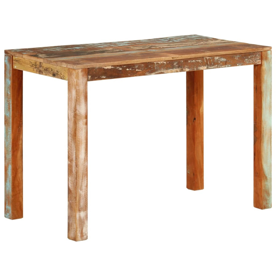 Eettafel 0x55x76 cm gerecycled massief mangohout 111 x 55 x 76 cm massief gerecycled hout