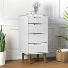 Ladekast MOLDE 40x35x82 cm massief grenenhout wit wandmontage
