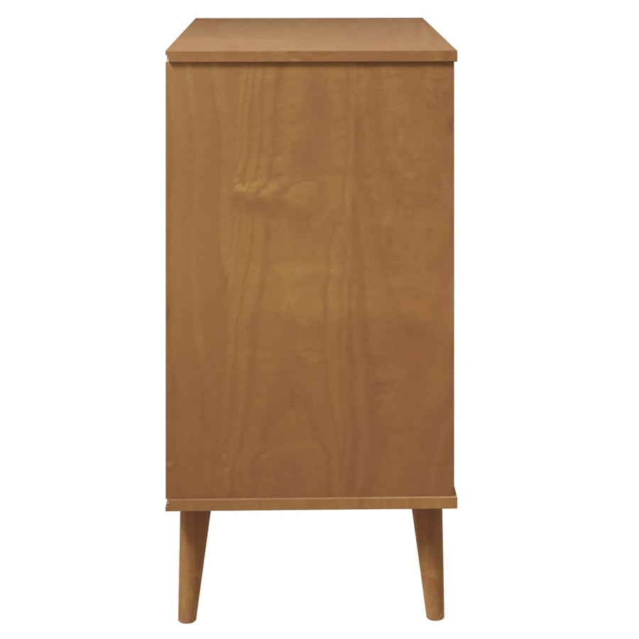 Ladekast Molde 80X40X80 Cm Massief Grenenhout Bruin