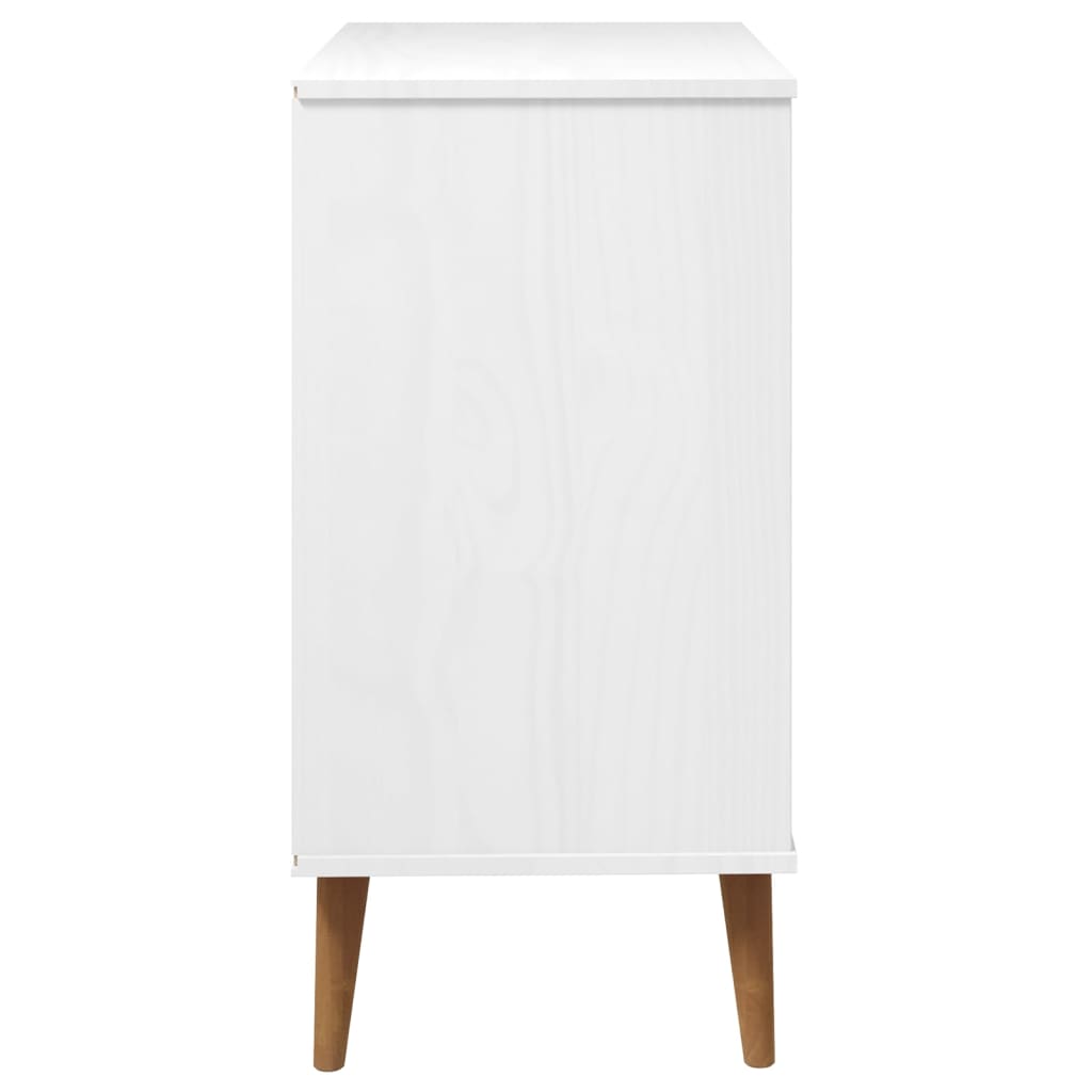 Ladekast Molde 80X40X80 Cm Massief Grenenhout Wit